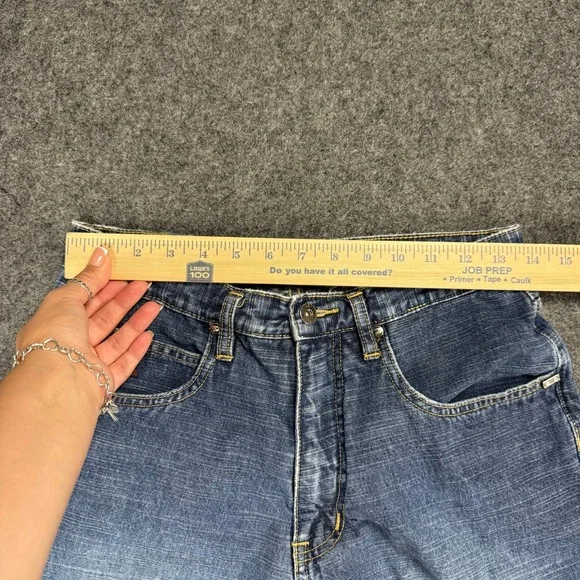 VTG Pepe Jeans UK 73 Mens Jeans Wide Leg Taper Denim Blue Y2K Skater Size 30x30 - Picture 6 of 9